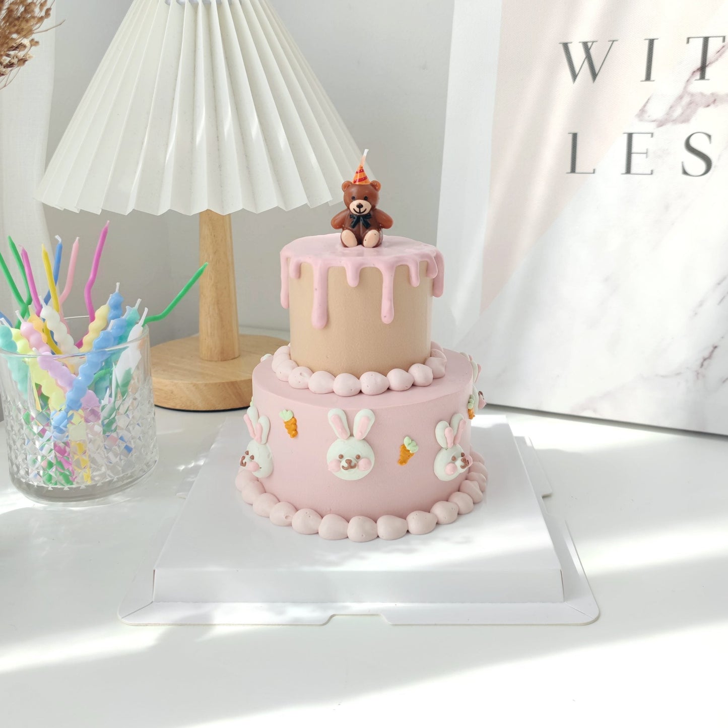 Mini 2 Tier_Pink Bunny