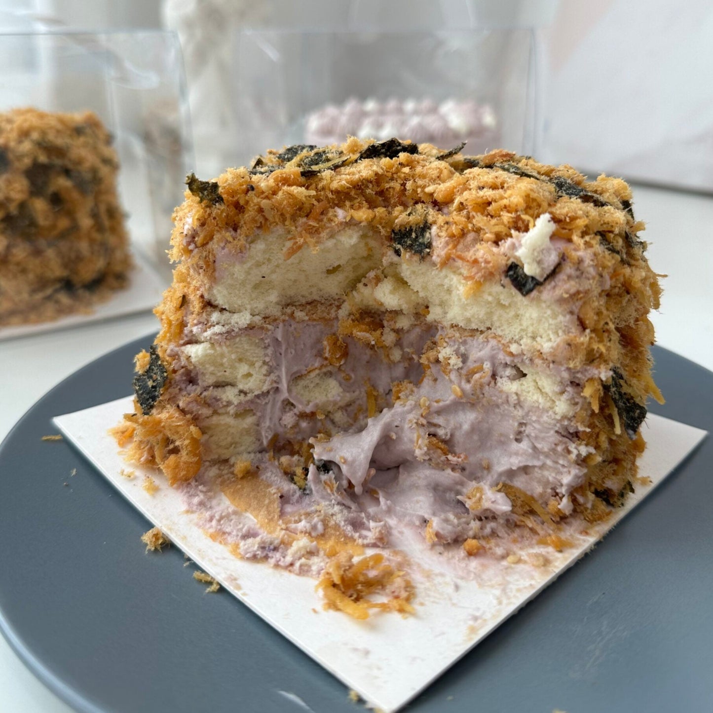 3.5 inch Chicken Floss Taro Yam Cake