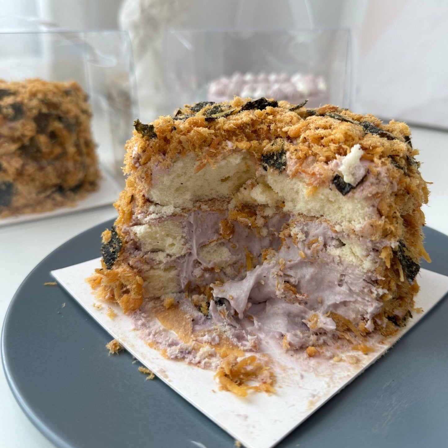 6 inch Chicken Floss Taro Yam Cake