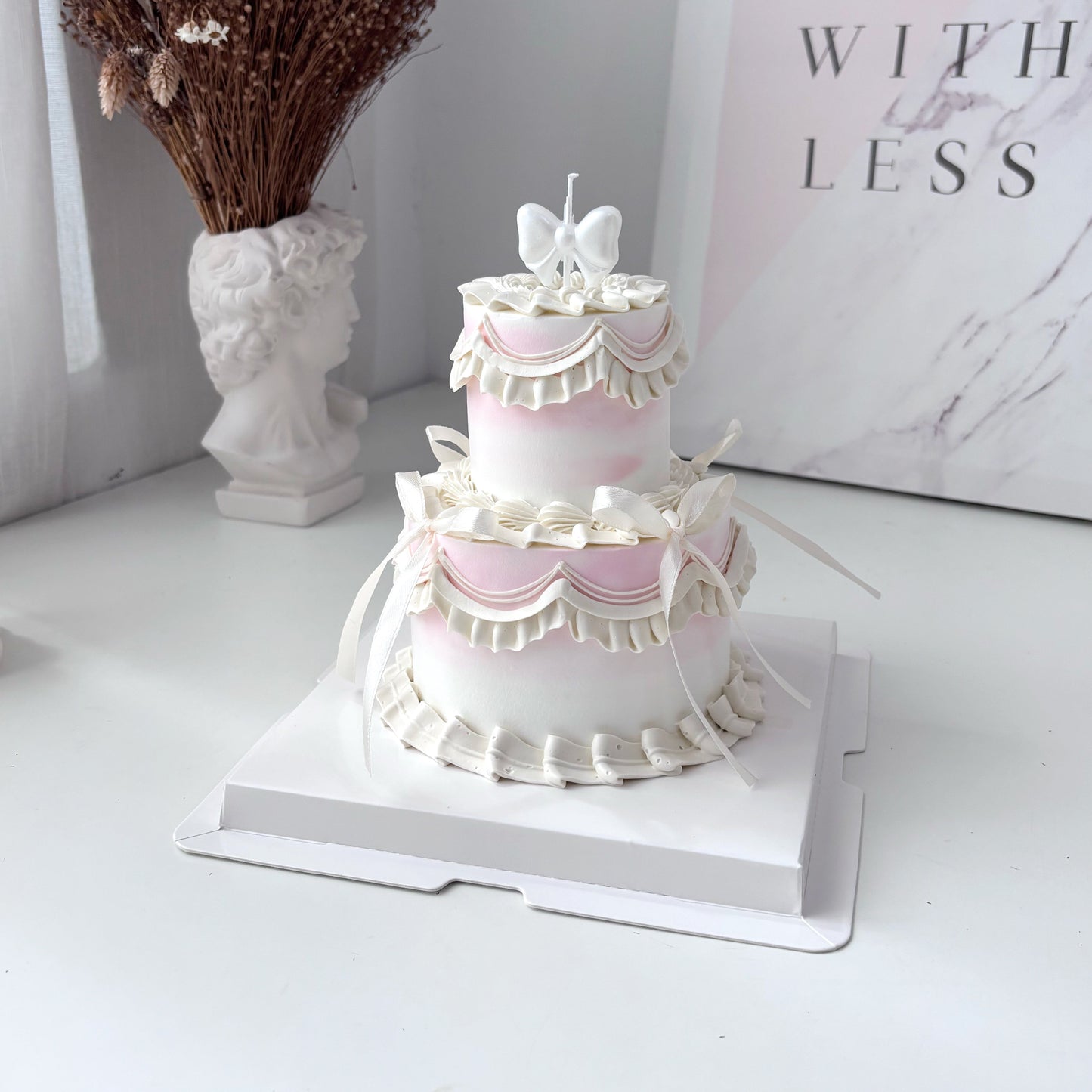 Mini 2 Tier_RibbonBlush
