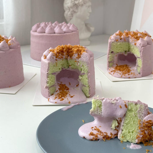 3.5 inch Pandan Taro Yam Cake