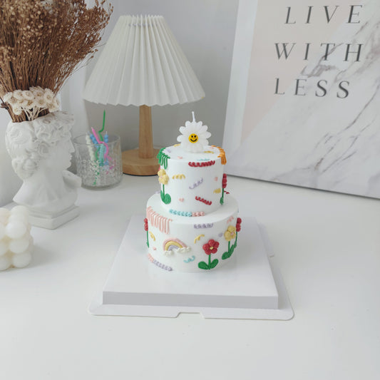 Mini 2 Tier_Colourful Floral