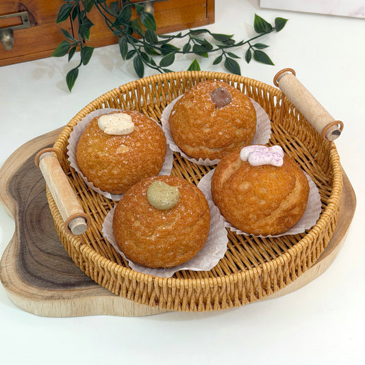 Caramel Craquelin Choux Bundle in 4