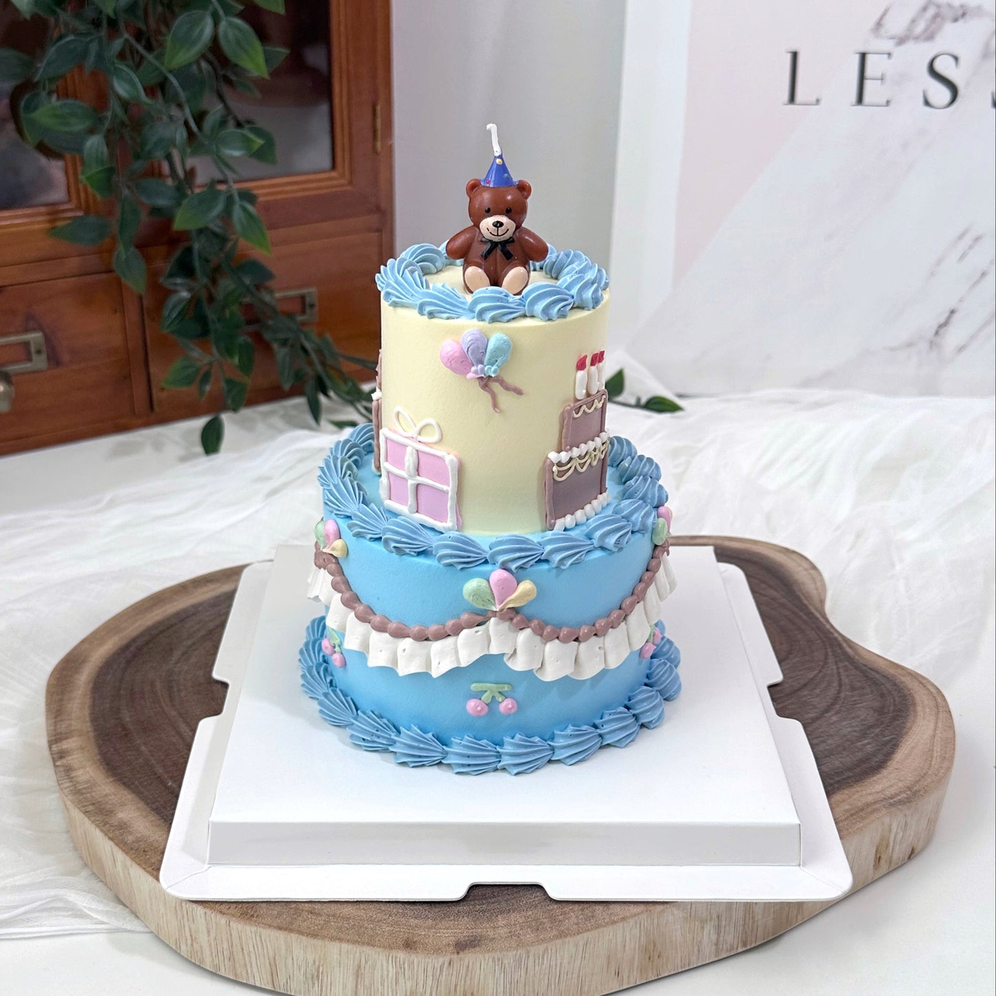 Mini 2 Tier_Cyan Carnival Party