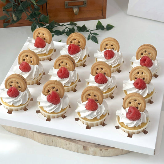 Raspberry Cookies Cupcakes
