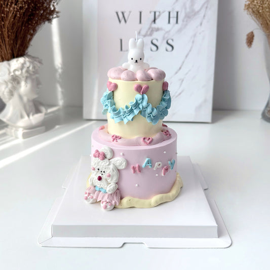 Mini 2 Tier_Happy Bunnies