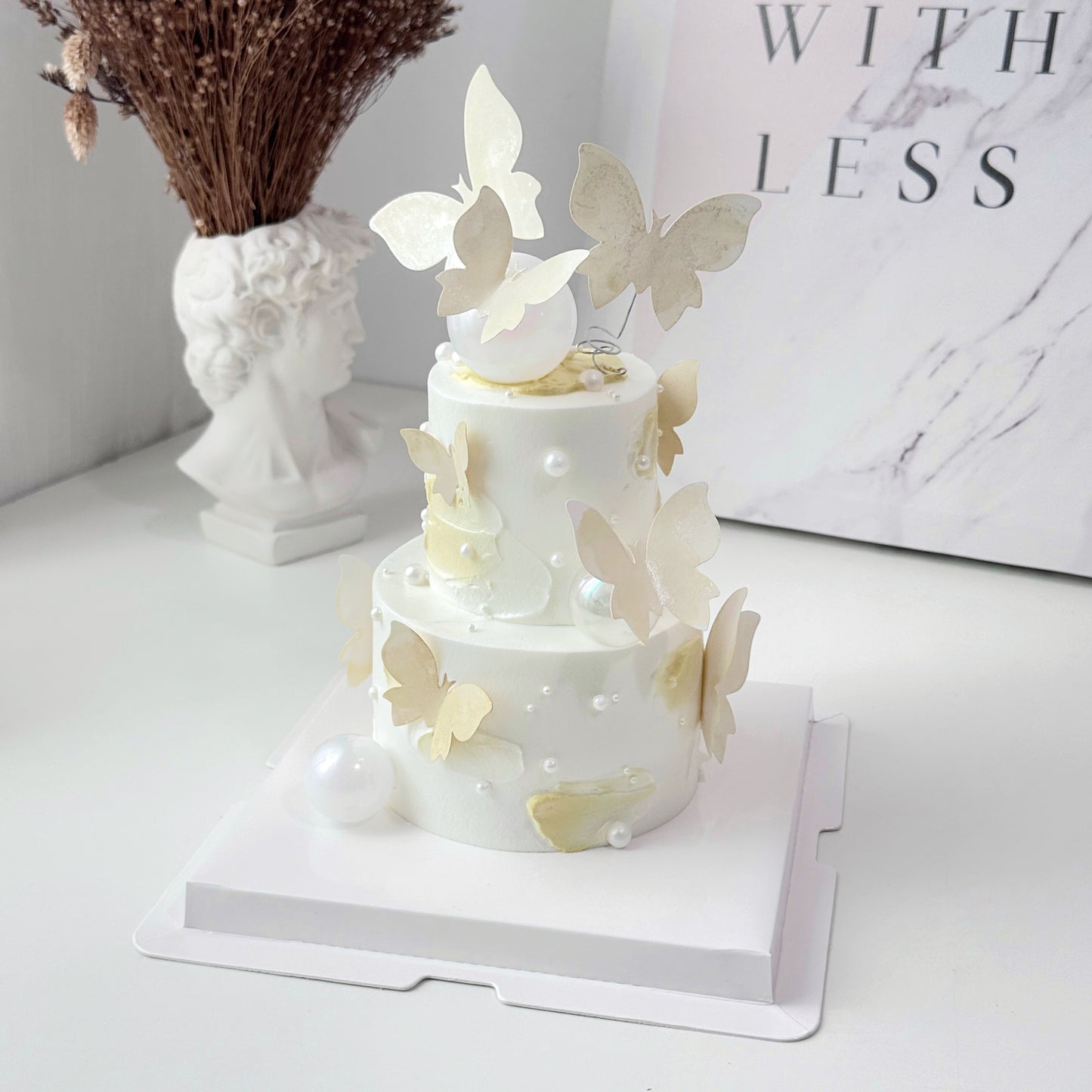 Mini 2 Tier_Yellow Butterflies