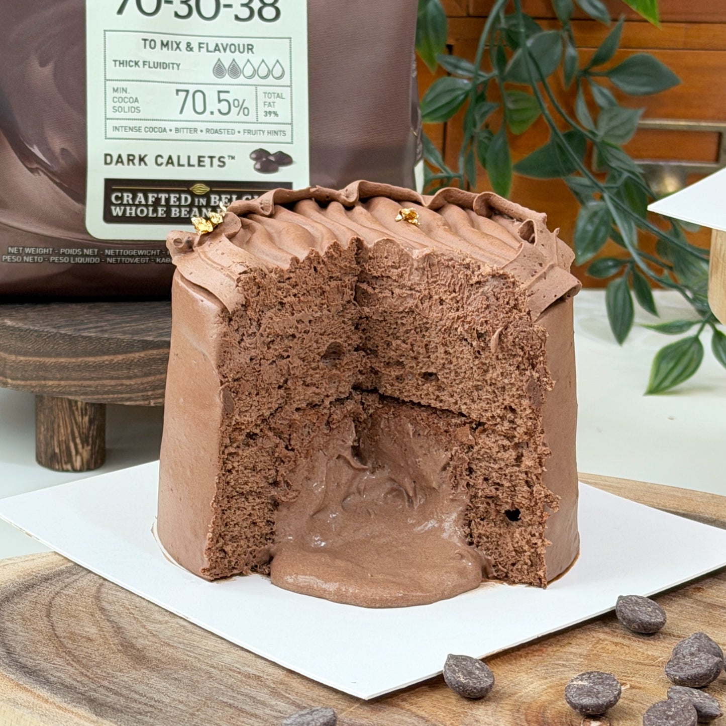 3.5 inch Intense Dark Chocolate Cake