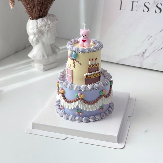 Mini 2 Tier_Violet Carnival Party